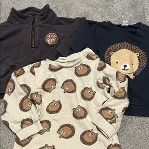 Toddler sweatshirts H&M 2t of one sea. Hedgehog